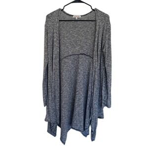 Rolla Coster Made‎ in USA Striped Knit Open Front Cardigan Sweater Medium